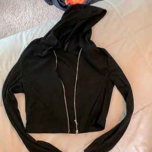 Black zip up hoody